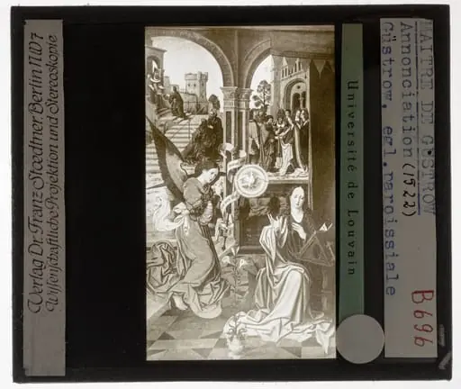 Bernard van Orley. Passieretabel Annunciatie, by Bernard Van Orley