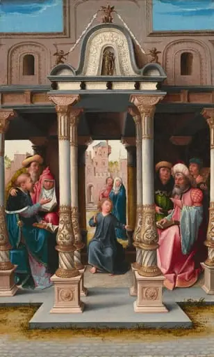 Christ among the Doctors [obverse], by Bernard Van Orley
