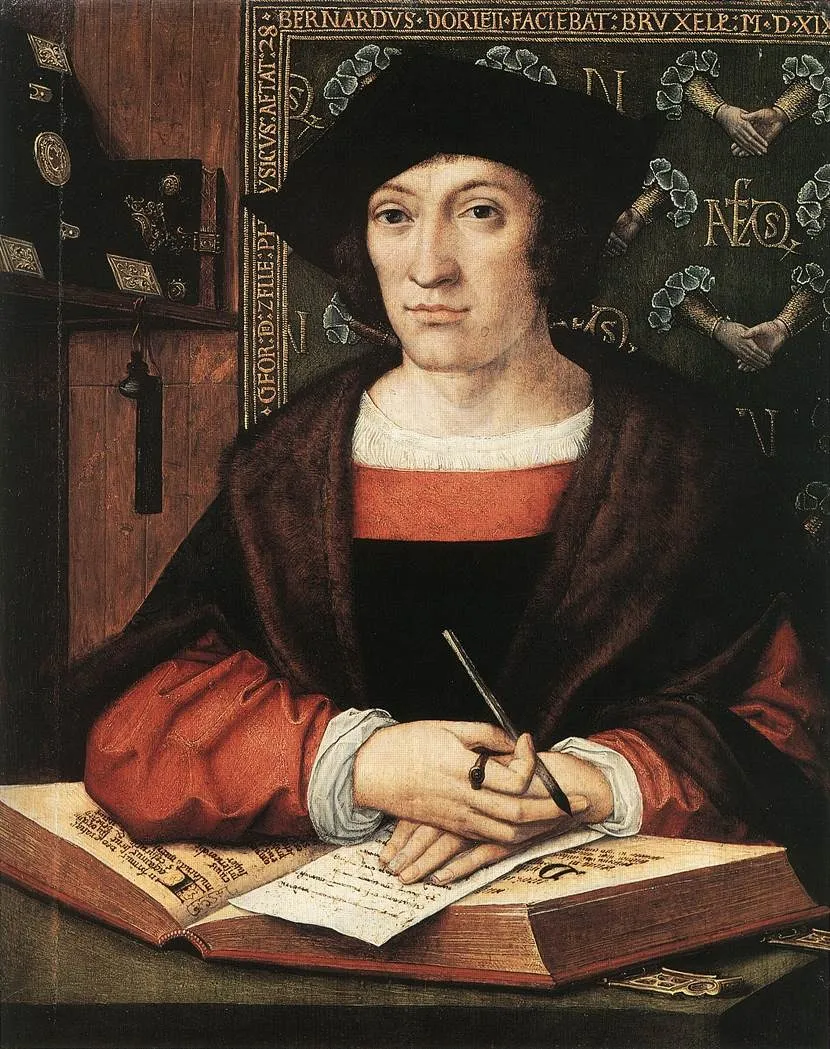 Joris van Zelle, by Bernard Van Orley, oil, 1519