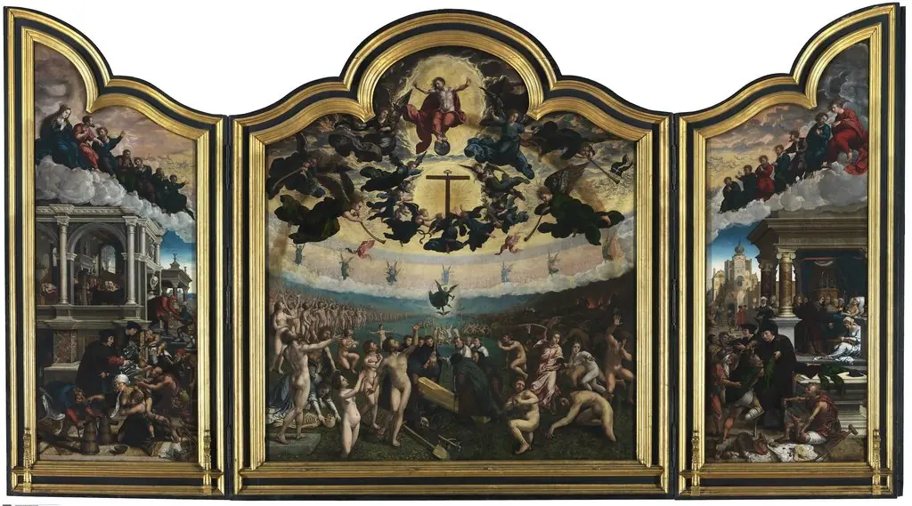 Last Judgement and the seven Acts of Mercy, by Bernard Van Orley