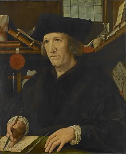 Portrait of a secretary of Emperor Charles V, by Bernard Van Orley