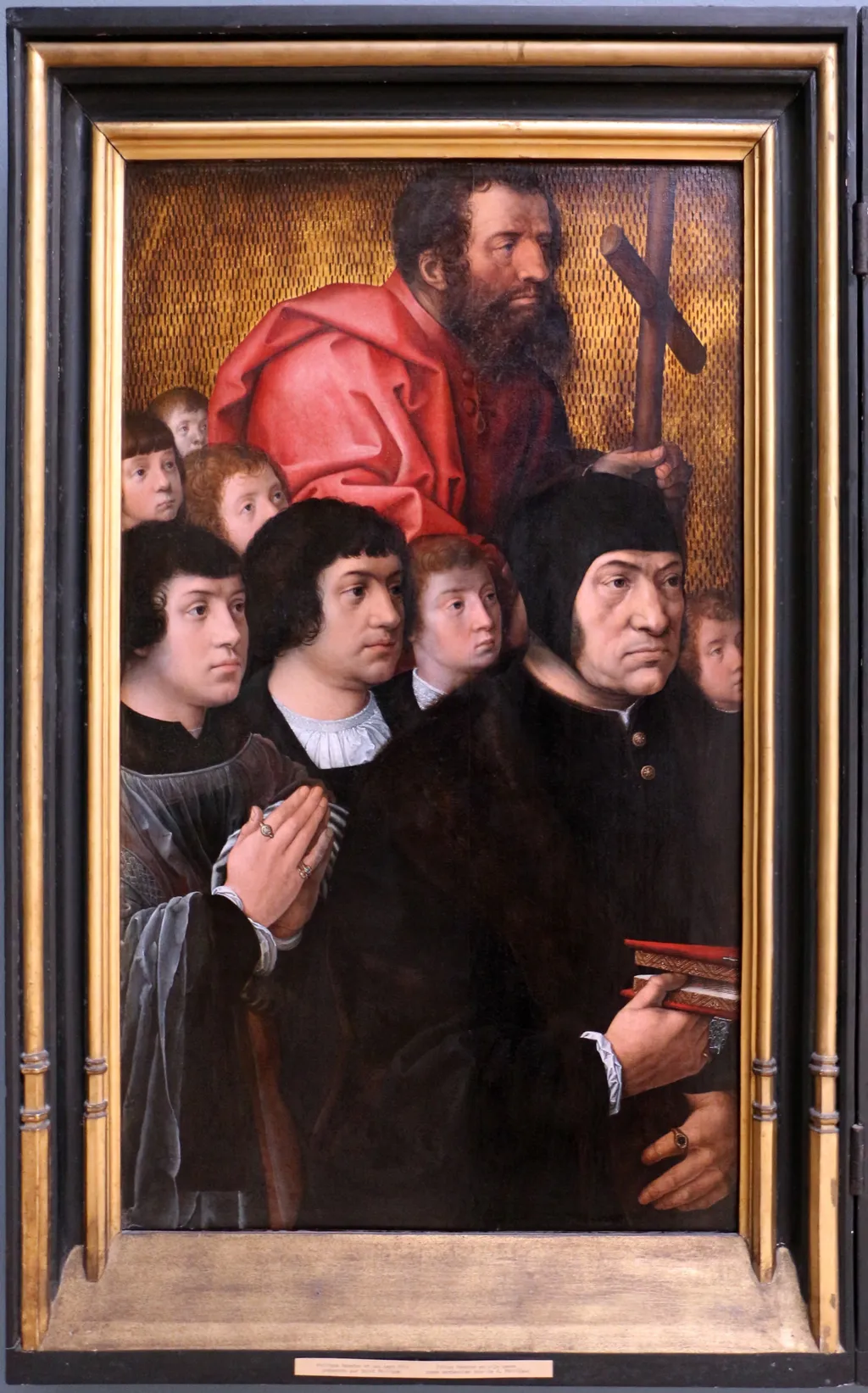 Portrait of Philippe Haneton with his seven sons and the apostle Philip, by Bernard Van Orley, oil, 1521