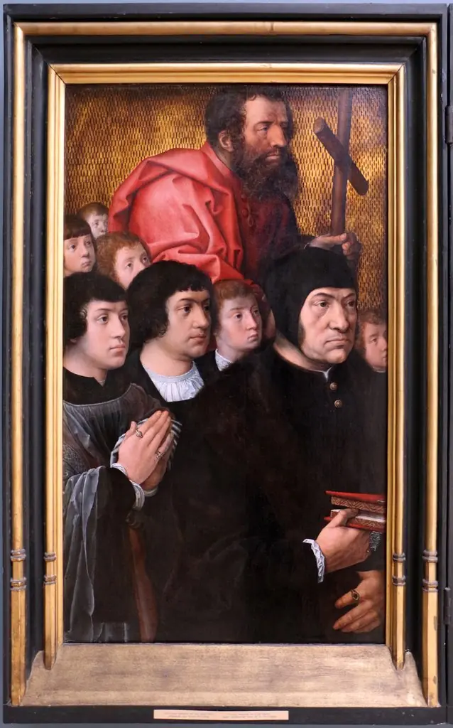 Portrait of Philippe Haneton with his seven sons and the apostle Philip, by Bernard Van Orley