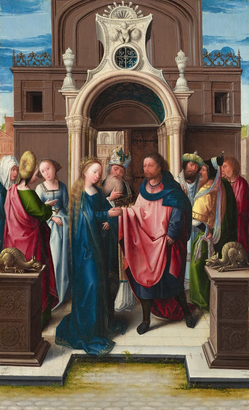 The Marriage of the Virgin, by Bernard Van Orley, oil, 1513