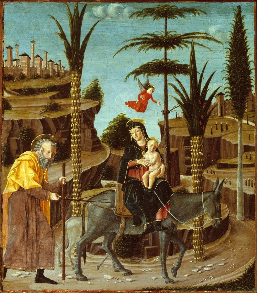 The Flight into Egypt, by Bernardino Butinone