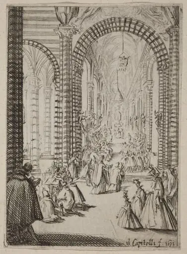 Interior of a Church, by Bernardino Capitelli