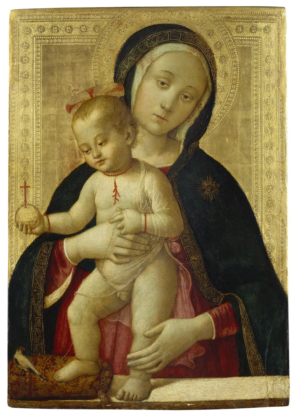Madonna and Child, by Bernardino Fungai, tempera