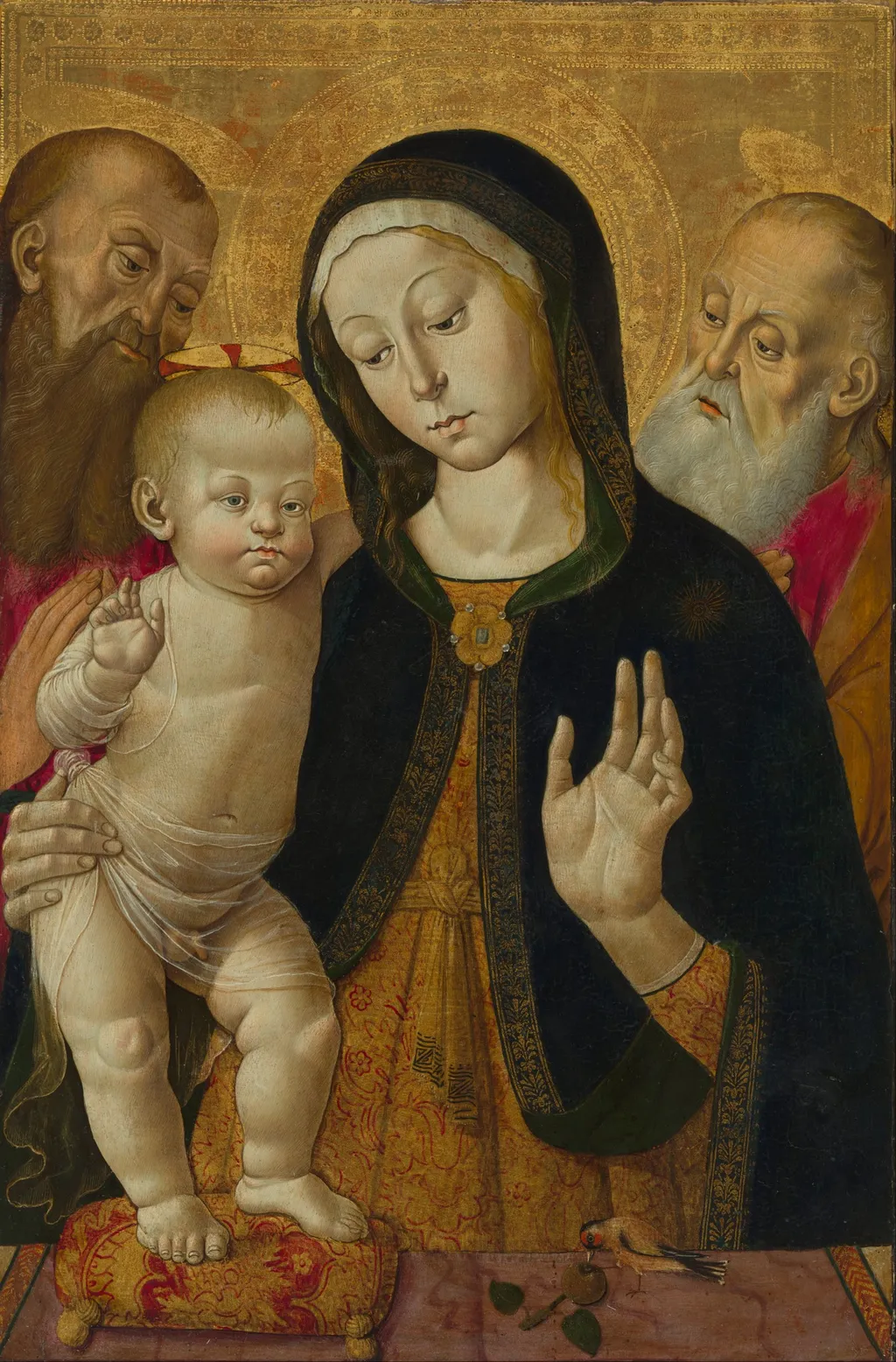 Madonna and Child with Two Hermit Saints, by Bernardino Fungai, unspecified, 1490
