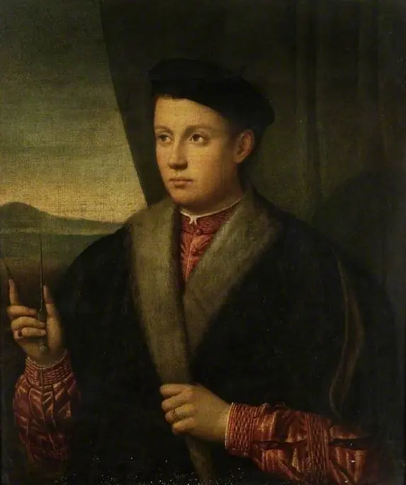 An unknown youth, by Bernardino Licinio