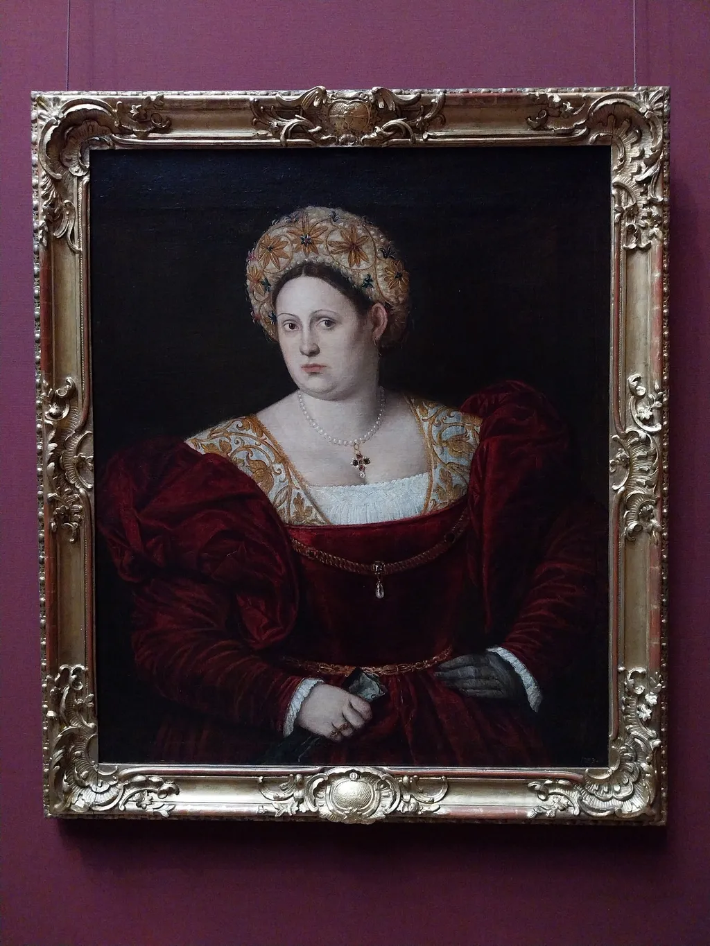 Bildnis einer Dame, by Bernardino Licinio, oil, 1533