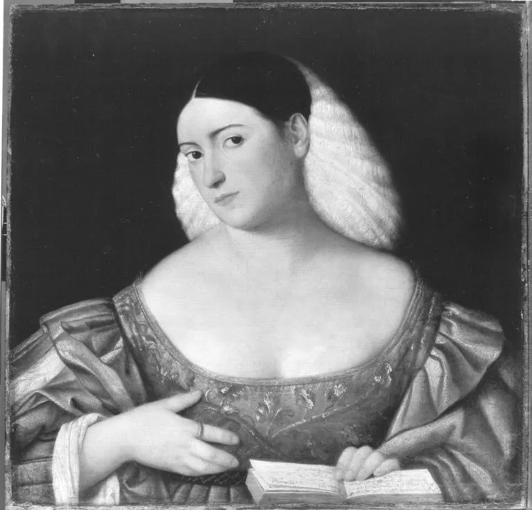Weibliches Bildnis, by Bernardino Licinio, unspecified, 1520