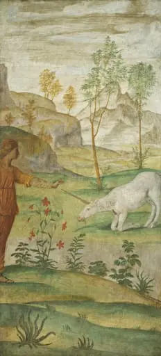 Procris and the Unicorn, by Bernardino Luini