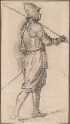 Standing Soldier, Facing Right, by Bernardino Poccetti