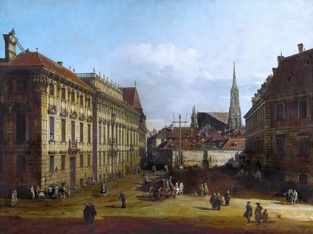 Lobkowitzplatz in Vienna, by Bernardo Bellotto