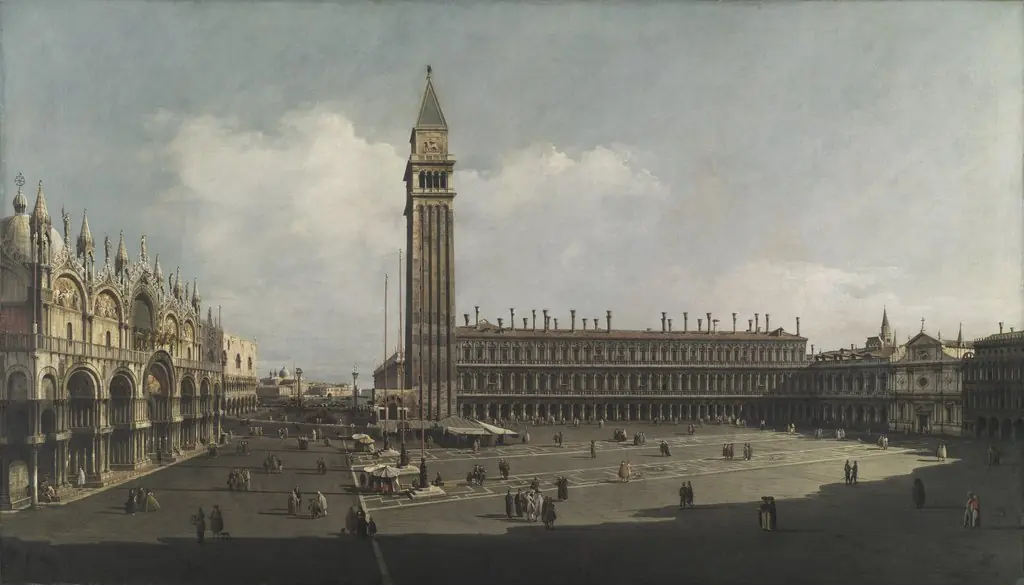 Piazza San Marco, Venice, by Bernardo Bellotto