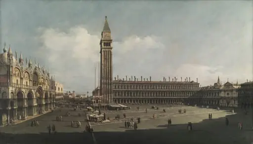 Piazza San Marco, Venice, by Bernardo Bellotto