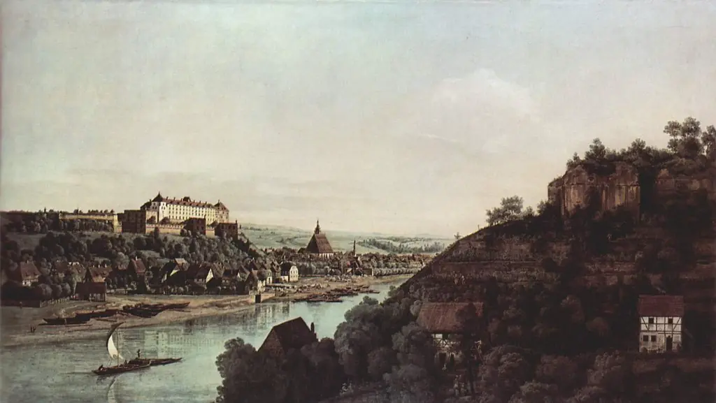 Pirna from Posta, by Bernardo Bellotto