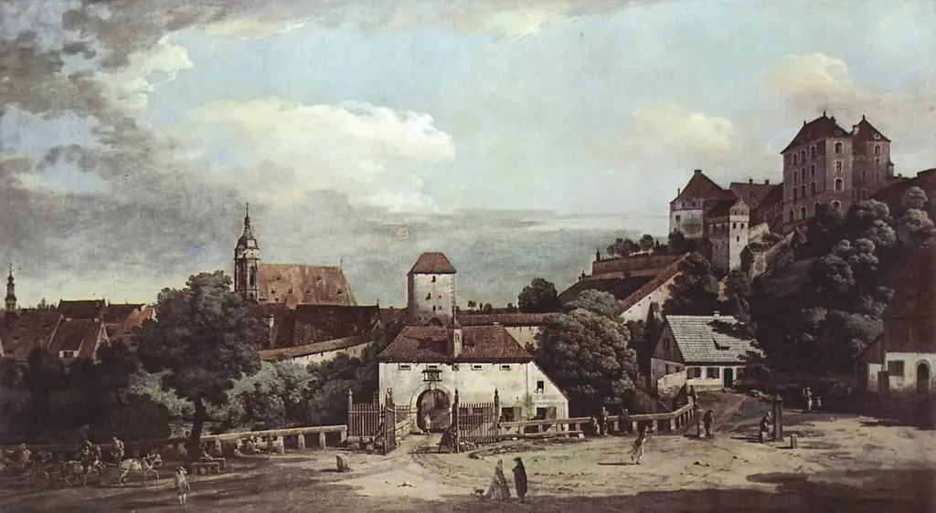 Pirna from the South, by Bernardo Bellotto