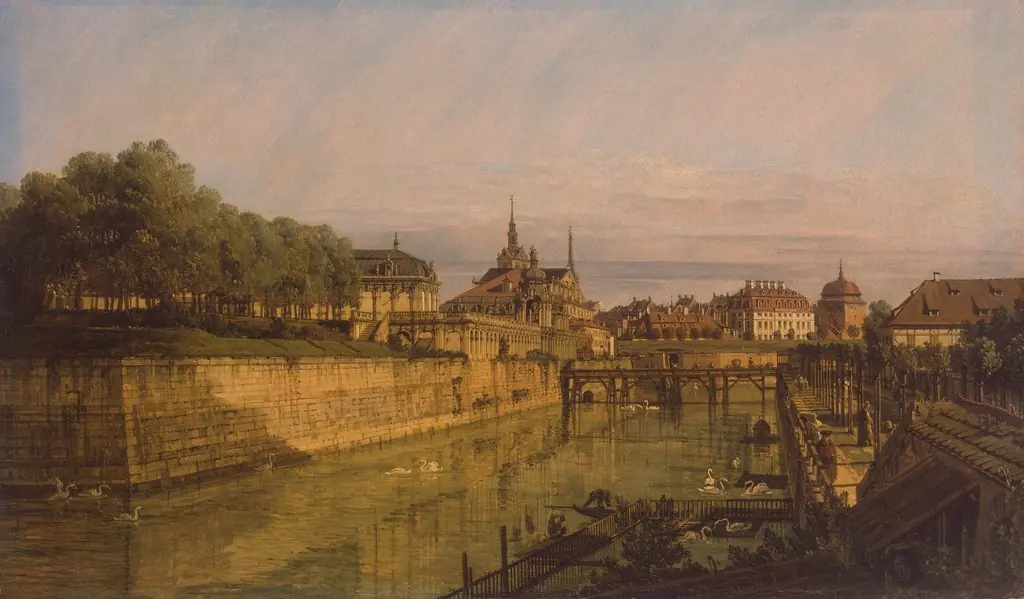 The Moat of Zwinger in Dresden, by Bernardo Bellotto