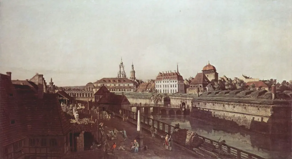 The Old Fortifications in Dresden, by Bernardo Bellotto