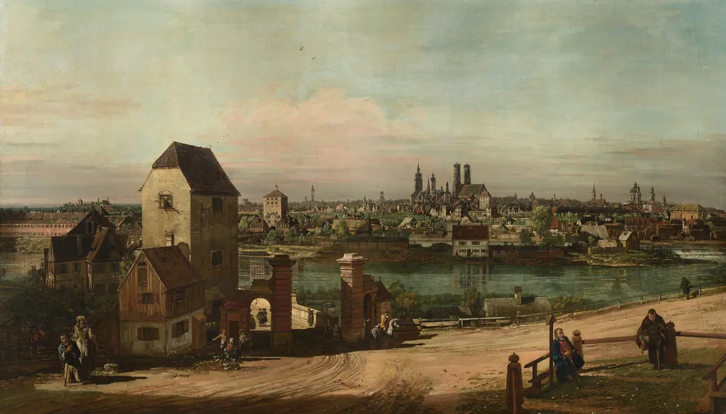 View of Munich, by Bernardo Bellotto, oil, 1761