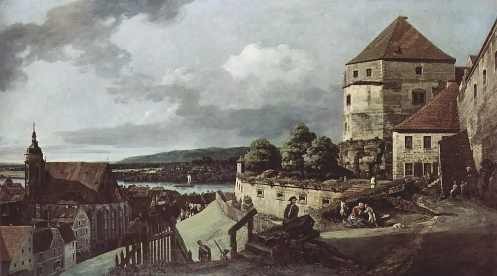 View of Pirna, from Sonnenstein Castle, by Bernardo Bellotto