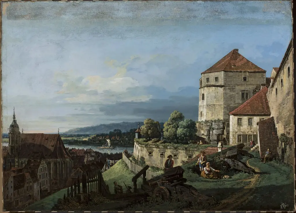 View of Pirna in Saxony, by Bernardo Bellotto