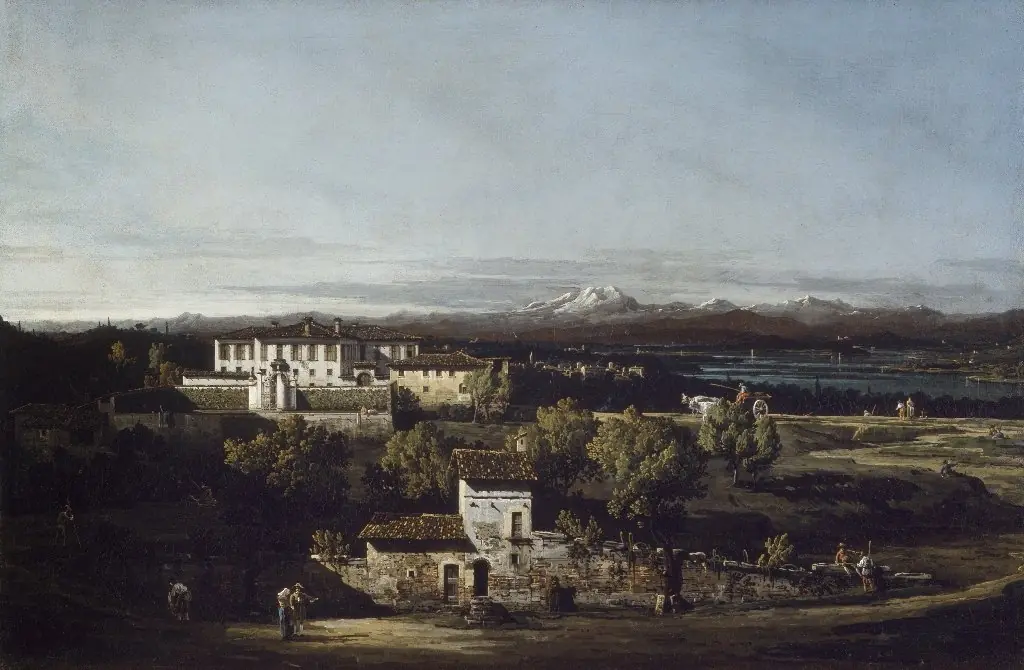 View of Villa Perabò, later Melzi, in Gazzada, by Bernardo Bellotto