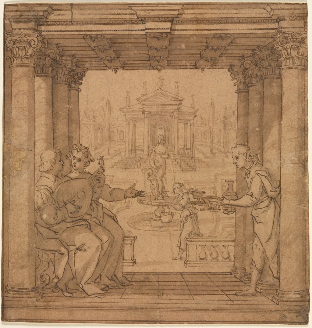 Illustration from Torquato Tasso's Gerusalemme Liberata, by Bernardo Castello, 1588