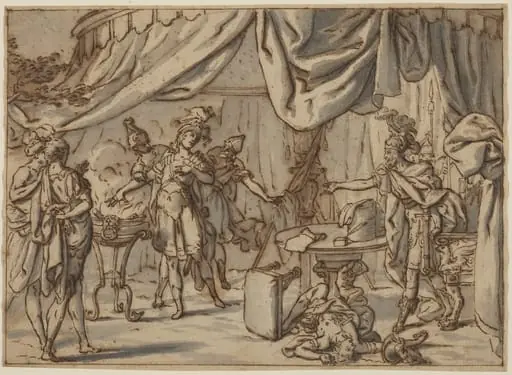 Mucius Scaevola, by Bernardo Castello