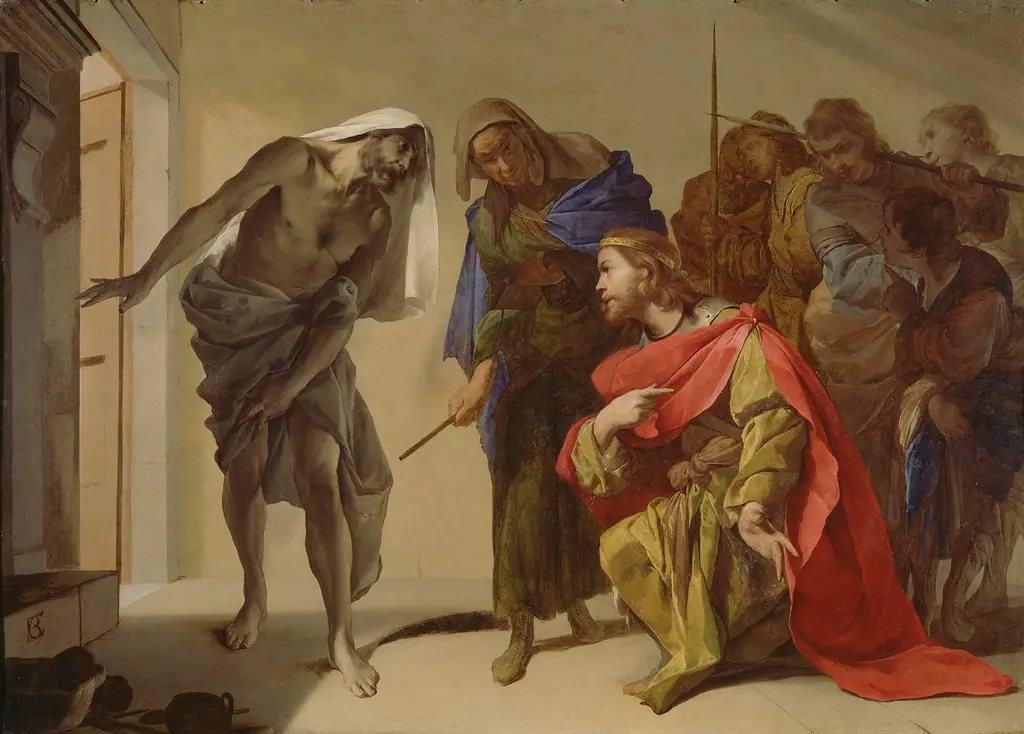 The Shade of Samuel Invoked by Saul, by Bernardo Cavallino