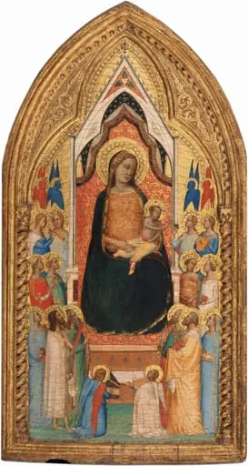 Madonna and Child with Saints and Angels, by Bernardo Daddi