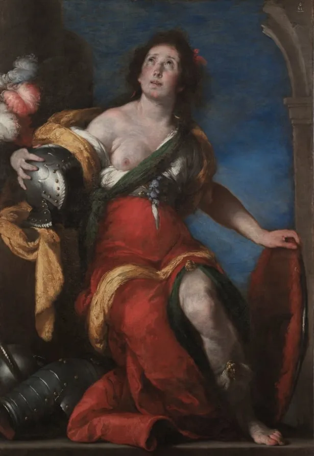 Allegorical Figure, by Bernardo Strozzi, unspecified, 1636