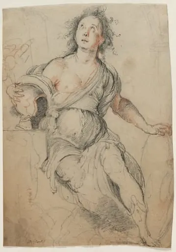 Allegorical Figure, by Bernardo Strozzi