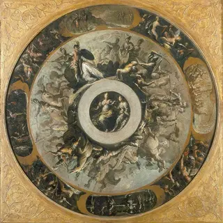 Design for a silver Basin, by Bernardo Strozzi, 1622