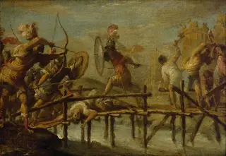 Horatius Cocles defending the Bridge, by Bernardo Strozzi