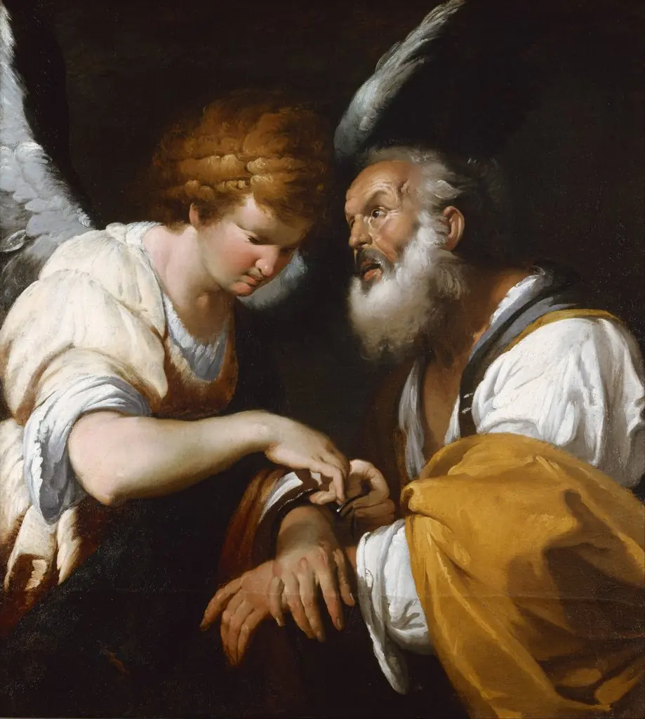 The release of St Peter, by Bernardo Strozzi