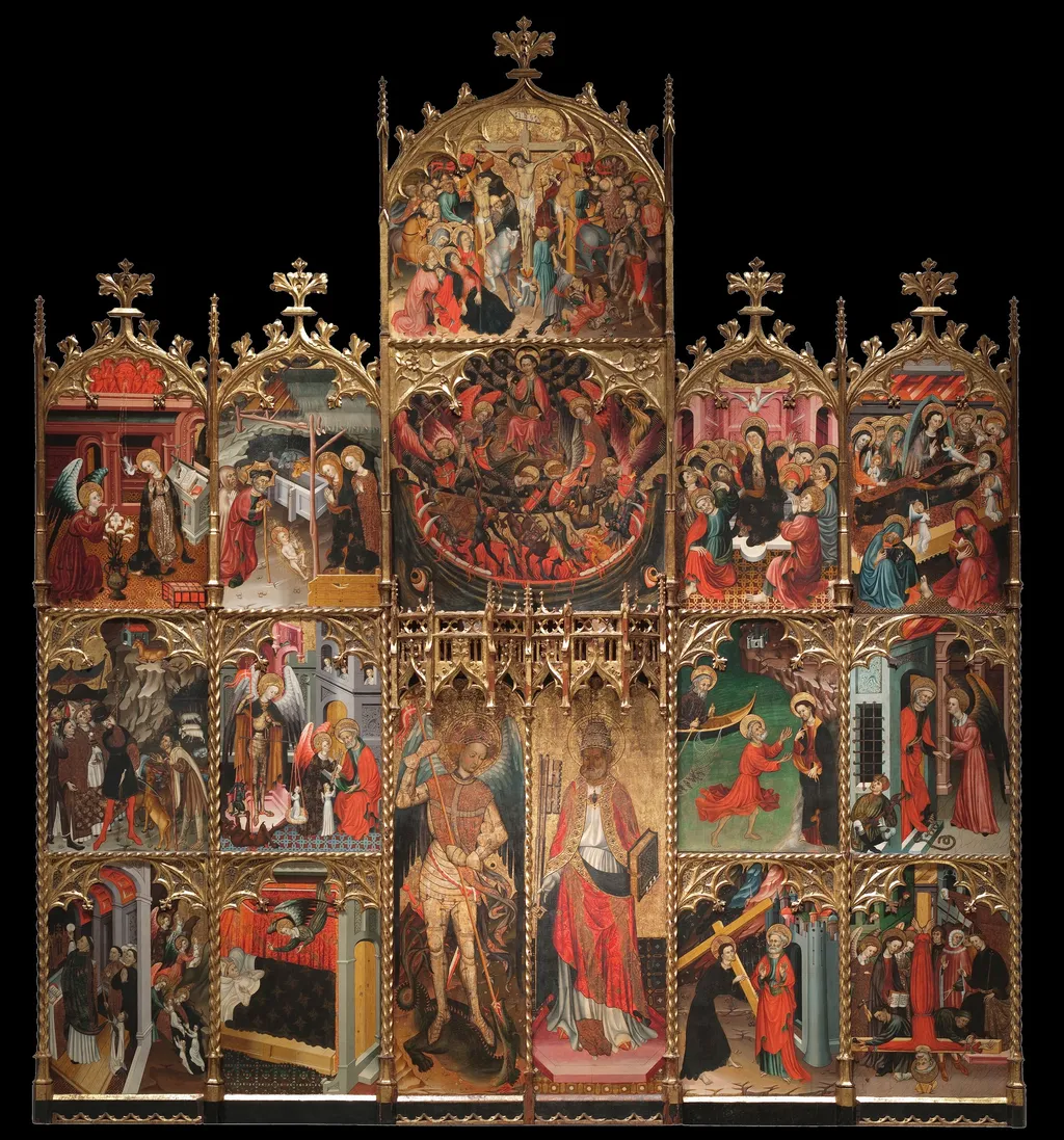 Altarpiece of Saint Michael and Saint Peter, by Bernat Despuig, tempera, 1432