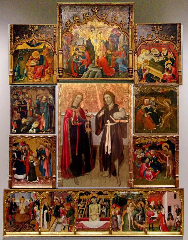 Altarpiece of the Saints John — Bernat Martorell