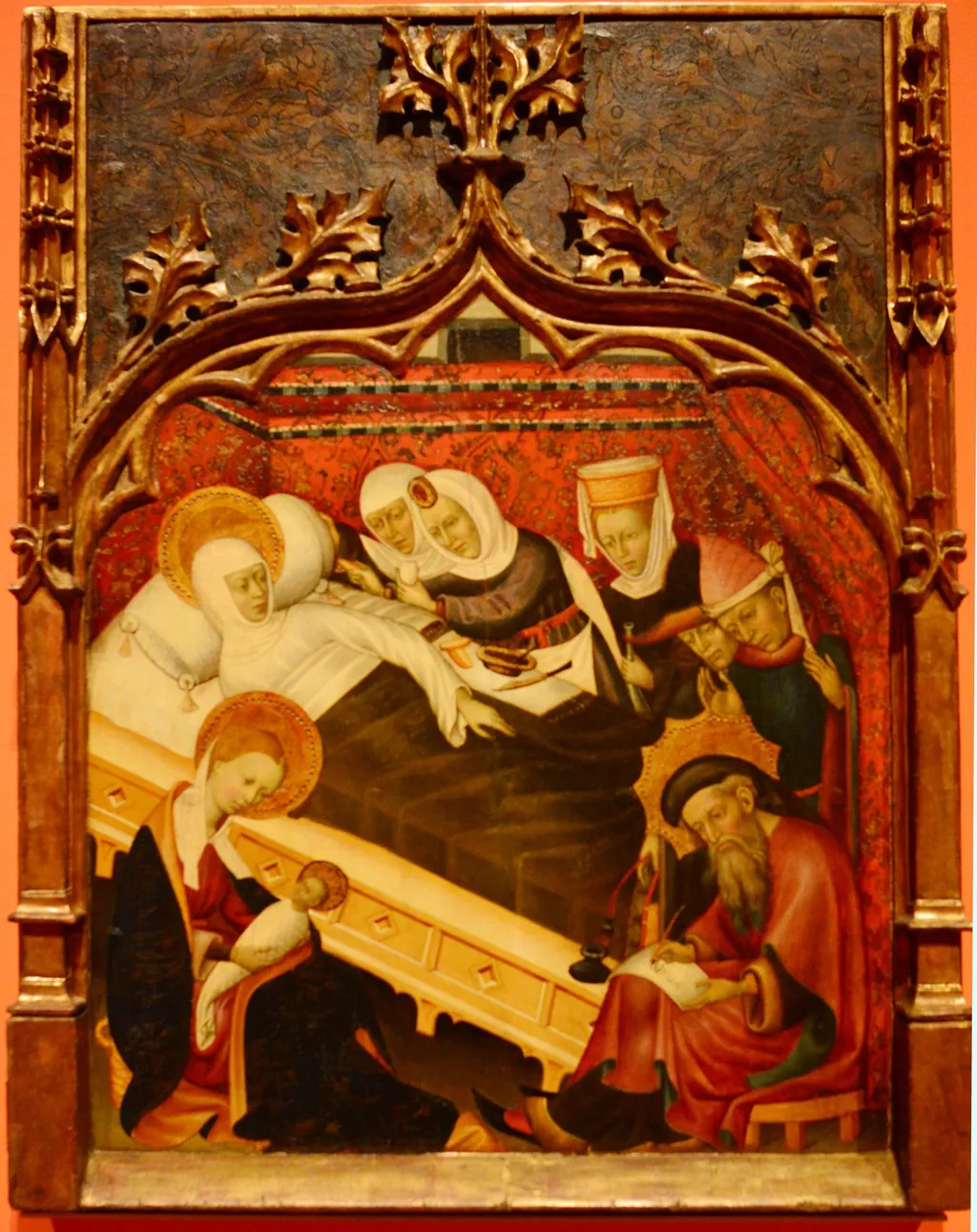 Birth of John the Baptist, by Bernat Martorell, oil, 1450