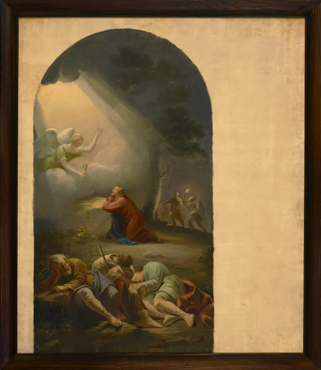 Getsemanen rukous, Kymin kirkon alttaritaulun luonnos, by Berndt Abraham Godenhjelm, unspecified