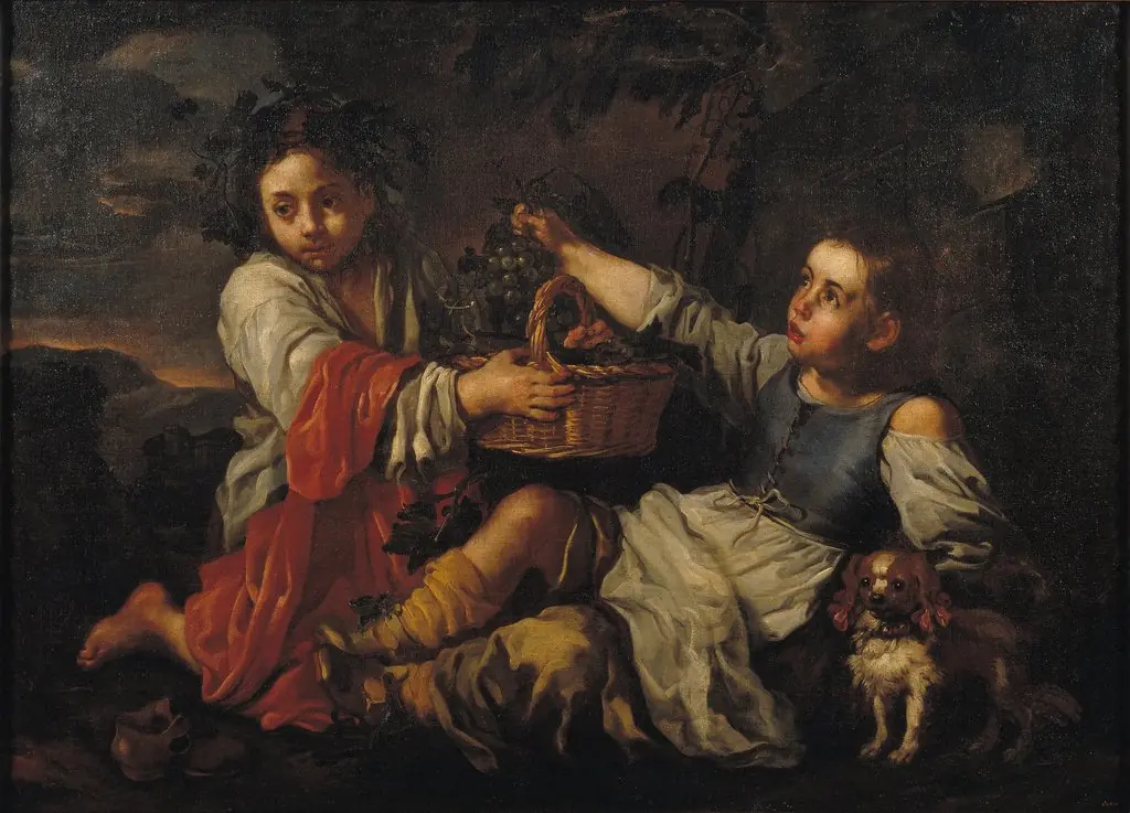 Children with Grapes, by Bernhard Keil