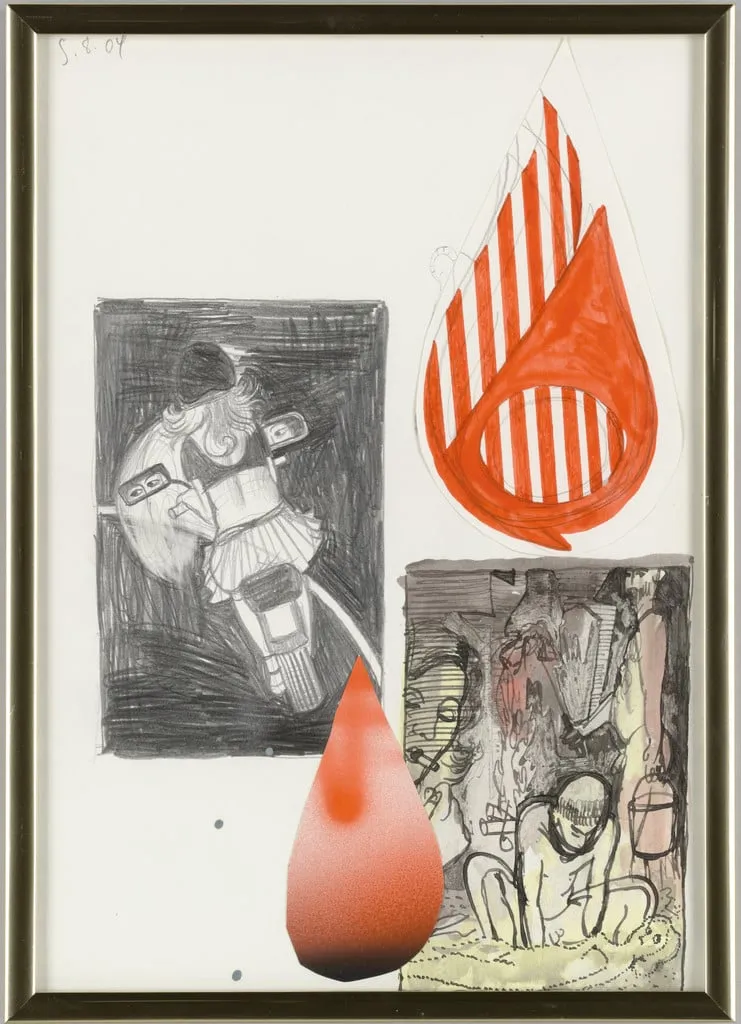 Untitled, by Bernhard Martin, watercolor, 2004