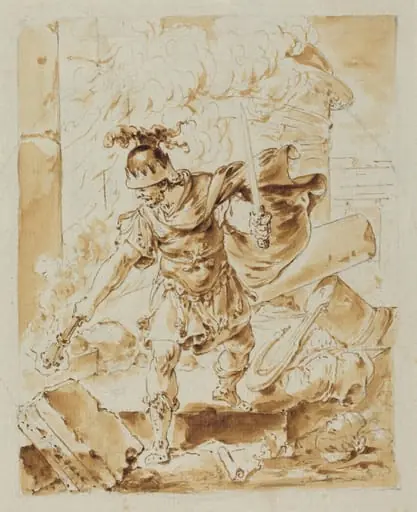 Alexander Setting Fire to Persepolis, by Bernhard Rode