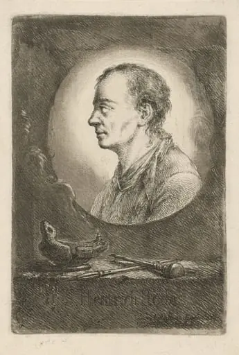 Memorial Sheet for the Artist's Brother, Johann Heinrich Rode, by Bernhard Rode