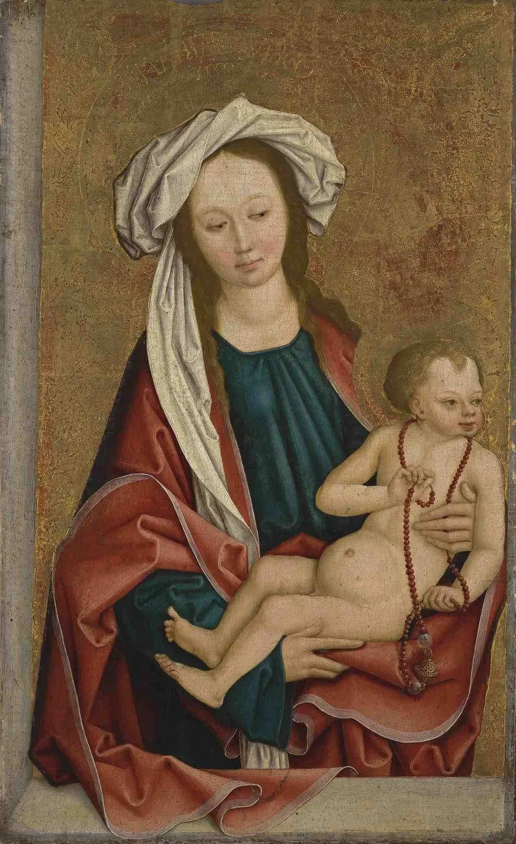 Virgin with child, by Bernhard Strigel, oil, 1496