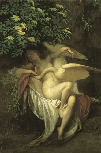 Leda with the Swan (A), by Bertalan Székely, oil, 1890