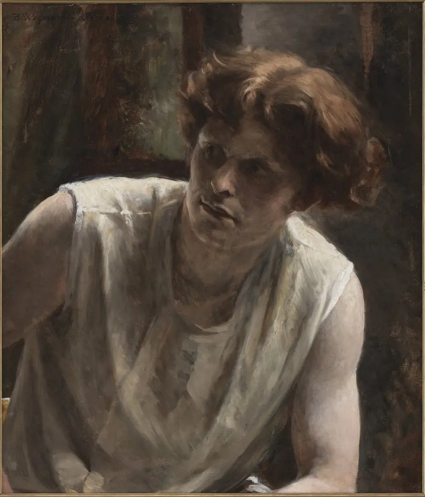 Modelstudie, by Bertha Wegmann
