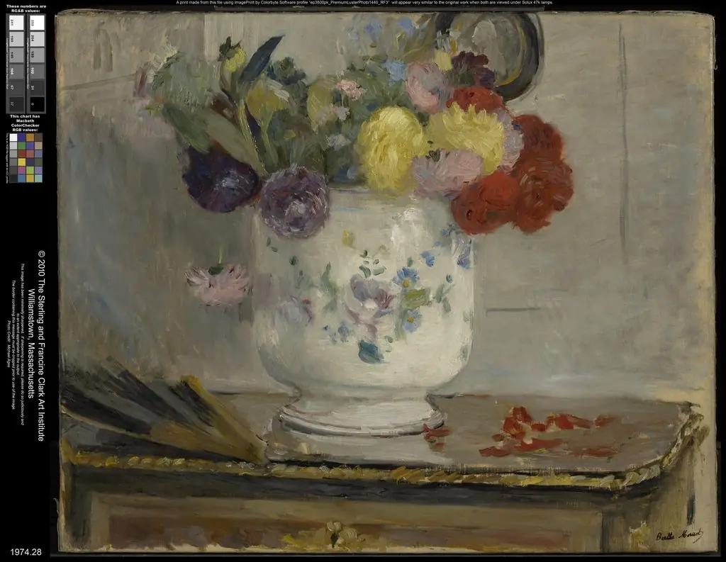 Dahlias, by Berthe Morisot