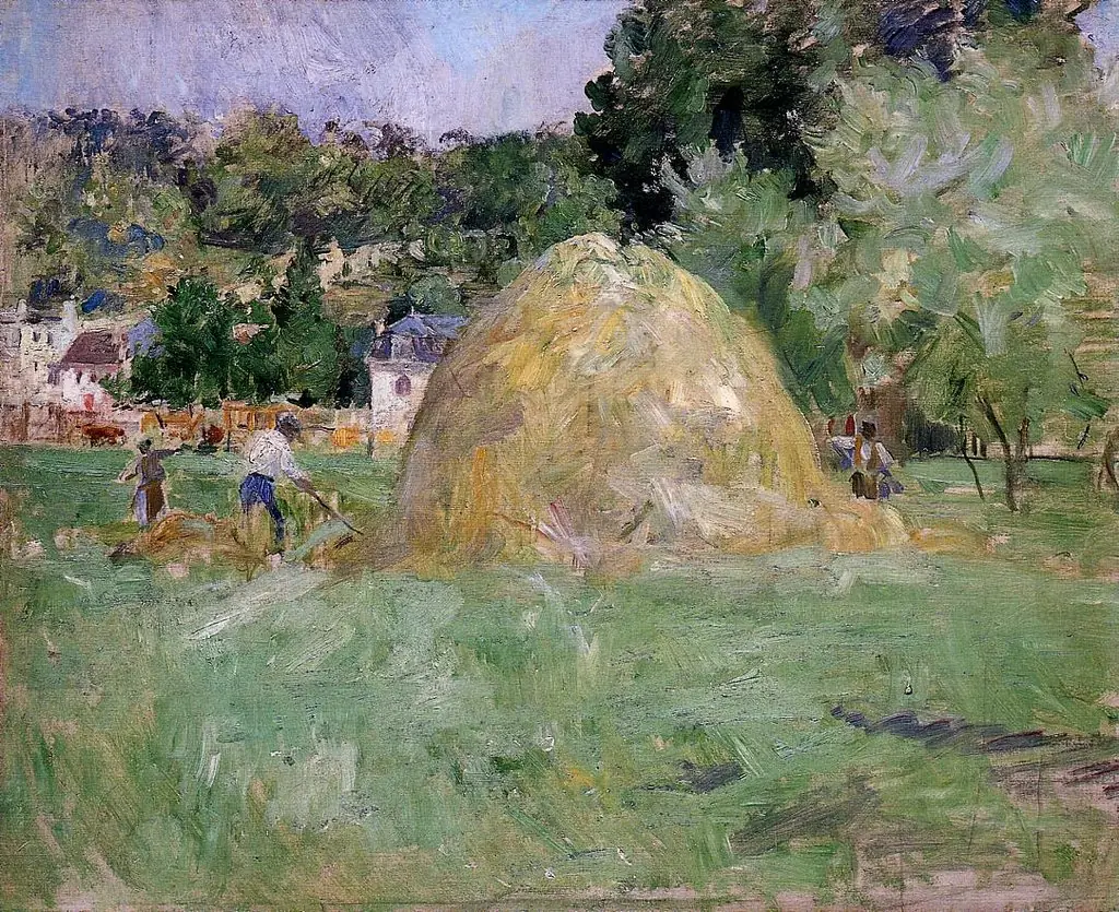 Hay in Bougival, by Berthe Morisot